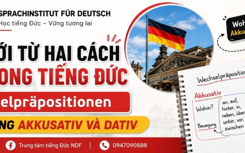 9 Giới Từ Hai Cách Trong Tiếng Đức (Wechselpräpositionen): Quy Tắc & Ví Dụ Chi Tiết