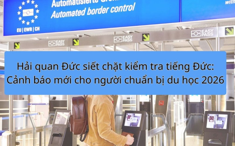 Hải quan Đức siết chặt kiểm tra tiếng Đức: Cảnh báo mới cho người chuẩn bị du học