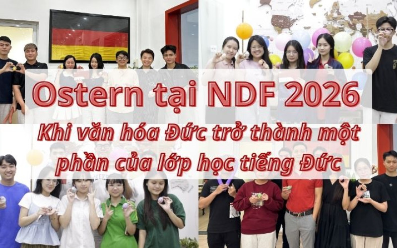 Ostern tại NDF 2026 – Khi văn hóa Đức trở thành một phần của lớp học tiếng Đức