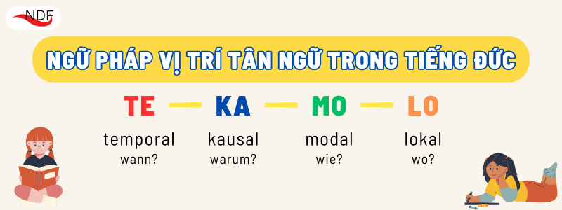 NGỮ PHÁP VỊ TRÍ TÂN NGỮ TEKAMOLO TRONG TIẾNG ĐỨC