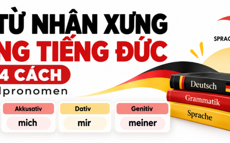 Đại từ nhân xưng trong tiếng Đức theo 4 cách