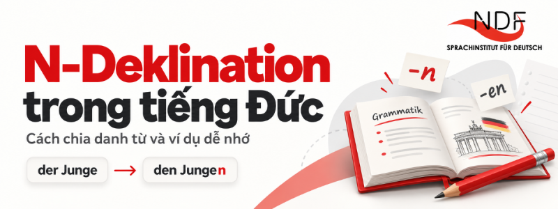 N-Deklination trong tiếng Đức và cách chia danh từ dễ nhớ