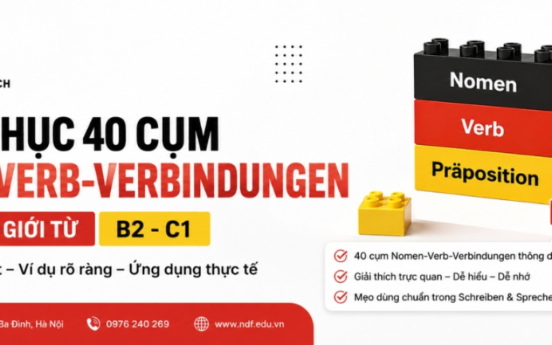 Hệ Thống Ngữ Pháp Nomen-Verb-Verbindungen Nâng Cao Đi Kèm Giới Từ