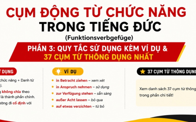 Cụm Động Từ Chức Năng Trong Tiếng Đức (Funktionsverbgefüge) - Phần 3