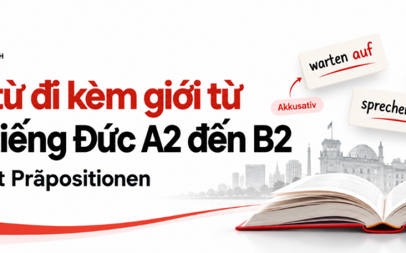 Động từ đi kèm giới từ trong tiếng Đức A2 đến B2 -  Verben mit Präpositionen