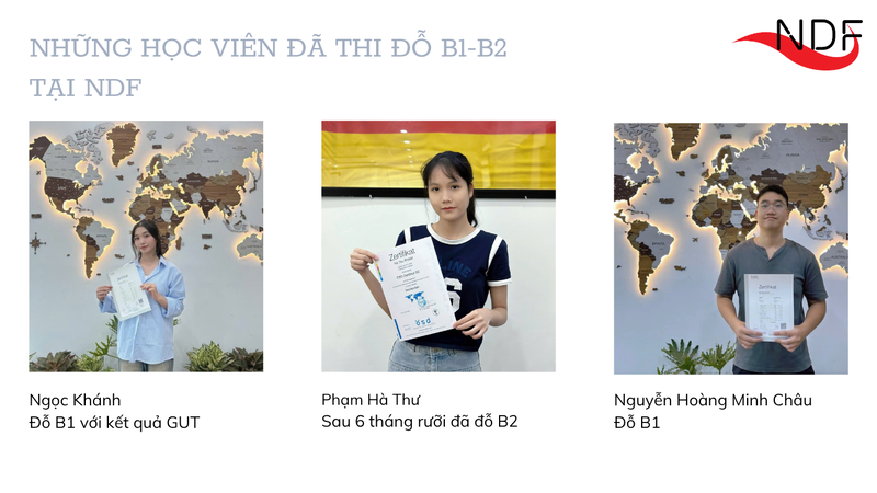 Hoc viên NDF đỗ chứng chỉ B1