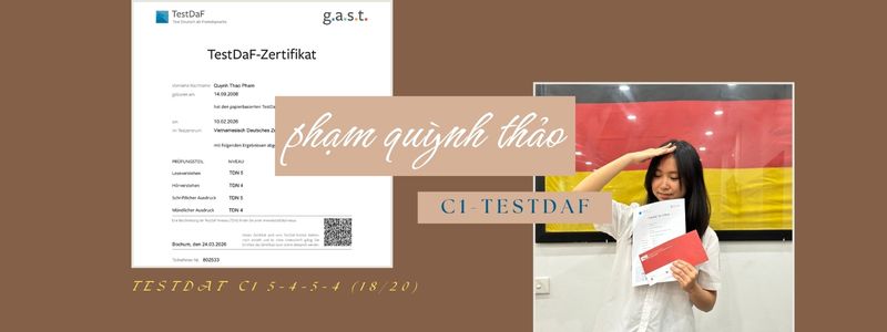 Học viên NDF đỗ C1-TestDaF