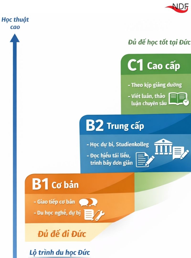 Học thuật tương đương của bằng TestDaF